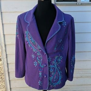 Bob Mackie wearable art jacket